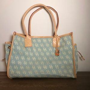 Dooney & Bourke Light Blue Canvas Tote
